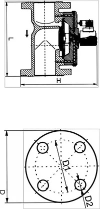 Клапаны импульсные электромагнитные, двухходовые (2/2), из литого чугуна, Серия DF